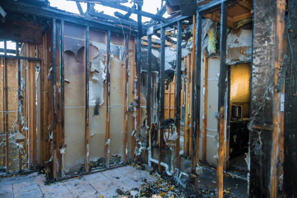 Professional Fire Damage Assessment technician working in Salmon Brook, CT